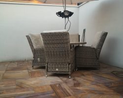 Private family development - outdoor dining area