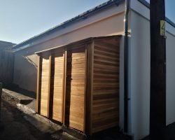 Private family development - shed